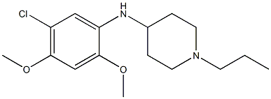 N-(5-chloro-2,4-dimethoxyphenyl)-1-propylpiperidin-4-amine Struktur