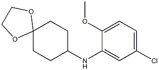 N-(5-chloro-2-methoxyphenyl)-1,4-dioxaspiro[4.5]decan-8-amine Struktur