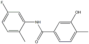 N-(5-fluoro-2-methylphenyl)-3-hydroxy-4-methylbenzamide Struktur