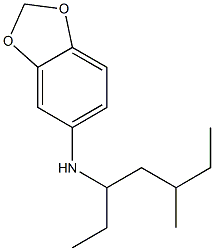 N-(5-methylheptan-3-yl)-2H-1,3-benzodioxol-5-amine Struktur