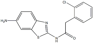 N-(6-amino-1,3-benzothiazol-2-yl)-2-(2-chlorophenyl)acetamide Struktur