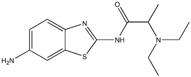 N-(6-amino-1,3-benzothiazol-2-yl)-2-(diethylamino)propanamide Struktur