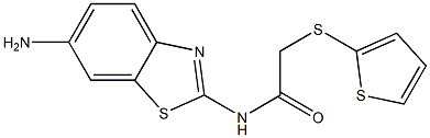 N-(6-amino-1,3-benzothiazol-2-yl)-2-(thiophen-2-ylsulfanyl)acetamide Struktur