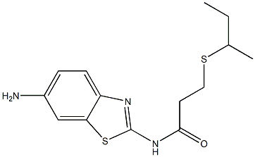 N-(6-amino-1,3-benzothiazol-2-yl)-3-(butan-2-ylsulfanyl)propanamide Struktur