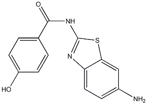 N-(6-amino-1,3-benzothiazol-2-yl)-4-hydroxybenzamide Struktur