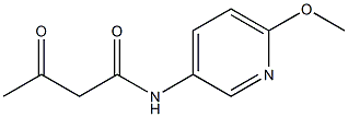 N-(6-methoxypyridin-3-yl)-3-oxobutanamide Struktur