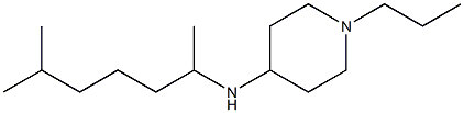 N-(6-methylheptan-2-yl)-1-propylpiperidin-4-amine Struktur