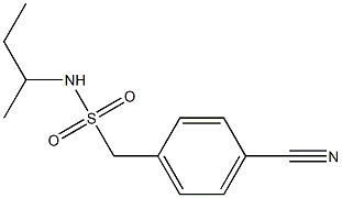 N-(butan-2-yl)(4-cyanophenyl)methanesulfonamide Struktur