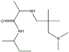 N-(butan-2-yl)-2-({2-[(dimethylamino)methyl]-2-methylpropyl}amino)propanamide Struktur