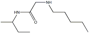 N-(butan-2-yl)-2-(pentylamino)acetamide Struktur