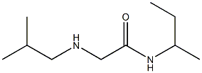 N-(butan-2-yl)-2-[(2-methylpropyl)amino]acetamide Struktur