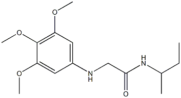 N-(butan-2-yl)-2-[(3,4,5-trimethoxyphenyl)amino]acetamide Struktur