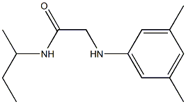 N-(butan-2-yl)-2-[(3,5-dimethylphenyl)amino]acetamide Struktur