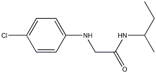 N-(butan-2-yl)-2-[(4-chlorophenyl)amino]acetamide Struktur