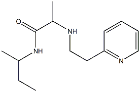 N-(butan-2-yl)-2-{[2-(pyridin-2-yl)ethyl]amino}propanamide Struktur