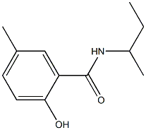 N-(butan-2-yl)-2-hydroxy-5-methylbenzamide Struktur