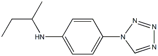 N-(butan-2-yl)-4-(1H-1,2,3,4-tetrazol-1-yl)aniline Struktur