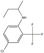 N-(butan-2-yl)-4-chloro-2-(trifluoromethyl)aniline Struktur