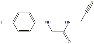 N-(cyanomethyl)-2-[(4-iodophenyl)amino]acetamide Struktur