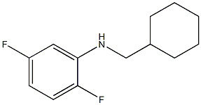 N-(cyclohexylmethyl)-2,5-difluoroaniline Struktur