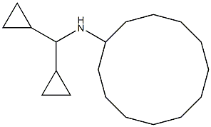 N-(dicyclopropylmethyl)cyclododecanamine Struktur