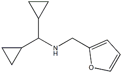 N-(dicyclopropylmethyl)-N-(2-furylmethyl)amine Struktur