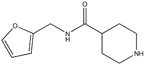 N-(furan-2-ylmethyl)piperidine-4-carboxamide Struktur