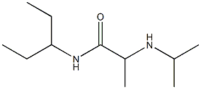 N-(pentan-3-yl)-2-(propan-2-ylamino)propanamide Struktur