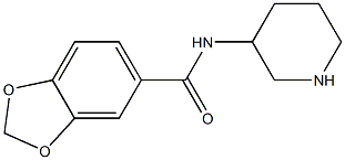 N-(piperidin-3-yl)-2H-1,3-benzodioxole-5-carboxamide Struktur