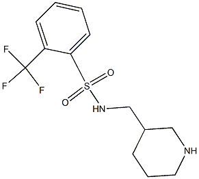 N-(piperidin-3-ylmethyl)-2-(trifluoromethyl)benzene-1-sulfonamide Struktur