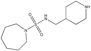 N-(piperidin-4-ylmethyl)azepane-1-sulfonamide Struktur