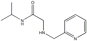 N-(propan-2-yl)-2-[(pyridin-2-ylmethyl)amino]acetamide Struktur