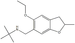 N-(tert-butyl)-N-[(5-ethoxy-2-methyl-2,3-dihydro-1-benzofuran-6-yl)methyl]amine Struktur