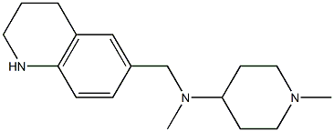 N,1-dimethyl-N-(1,2,3,4-tetrahydroquinolin-6-ylmethyl)piperidin-4-amine Struktur