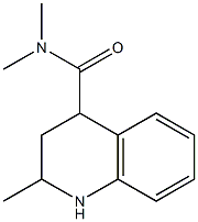 N,N,2-trimethyl-1,2,3,4-tetrahydroquinoline-4-carboxamide Struktur