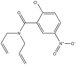 N,N-diallyl-2-chloro-5-nitrobenzamide Structure