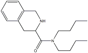 N,N-dibutyl-1,2,3,4-tetrahydroisoquinoline-3-carboxamide Struktur