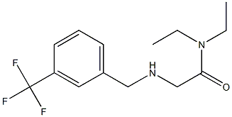 N,N-diethyl-2-({[3-(trifluoromethyl)phenyl]methyl}amino)acetamide Struktur