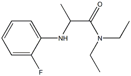 N,N-diethyl-2-[(2-fluorophenyl)amino]propanamide Struktur