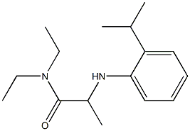 N,N-diethyl-2-{[2-(propan-2-yl)phenyl]amino}propanamide Struktur