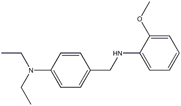 N,N-diethyl-4-{[(2-methoxyphenyl)amino]methyl}aniline Struktur