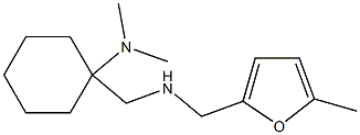 N,N-dimethyl-1-({[(5-methylfuran-2-yl)methyl]amino}methyl)cyclohexan-1-amine Struktur