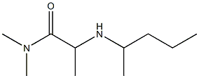 N,N-dimethyl-2-(pentan-2-ylamino)propanamide Struktur