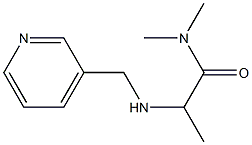 N,N-dimethyl-2-[(pyridin-3-ylmethyl)amino]propanamide Struktur