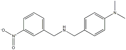 N,N-dimethyl-4-({[(3-nitrophenyl)methyl]amino}methyl)aniline Struktur