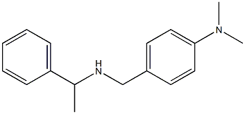 N,N-dimethyl-4-{[(1-phenylethyl)amino]methyl}aniline Struktur