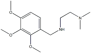 N,N-dimethyl-N'-(2,3,4-trimethoxybenzyl)ethane-1,2-diamine Struktur