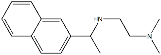 N,N-dimethyl-N'-[1-(2-naphthyl)ethyl]ethane-1,2-diamine Struktur