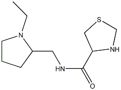 N-[(1-ethylpyrrolidin-2-yl)methyl]-1,3-thiazolidine-4-carboxamide Struktur