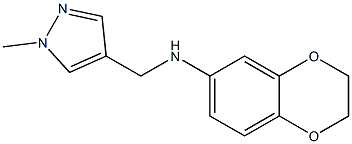 N-[(1-methyl-1H-pyrazol-4-yl)methyl]-2,3-dihydro-1,4-benzodioxin-6-amine Struktur